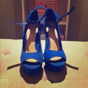ALDO royal blue high heels